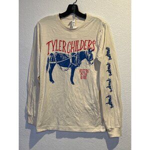 Tyler Childers Shirt Mens SMALL Long Sleeve Band Graphic RUSTIN RAIN Cotton